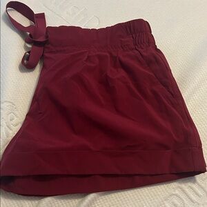 Lululemon Athletica Maroon Athletic Shorts
